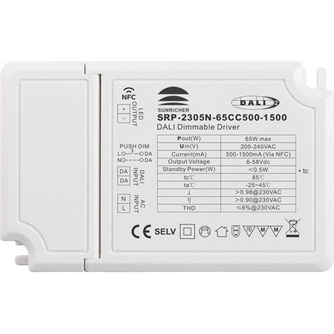 Driver Regulable DALI DT6 Monocolor 220-240V - Salida 6-58V