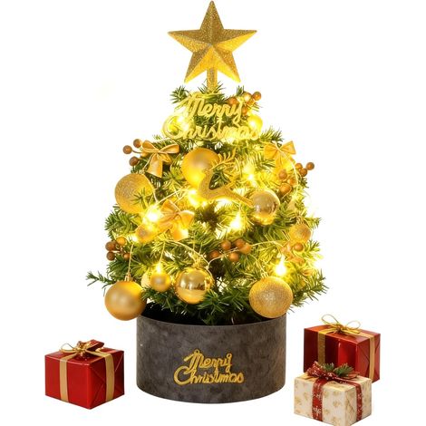 Sapin de Noël Lumineux,60cm Sapin de Noel, Christmas Decorations, Décoration de Noel, pour Maison Bureau Intérieur (1/5)