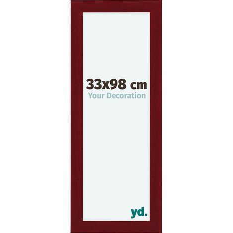 yd. - Cadre photo 33x98 - Vin Rouge Patine - MDF - Como (1/5)
