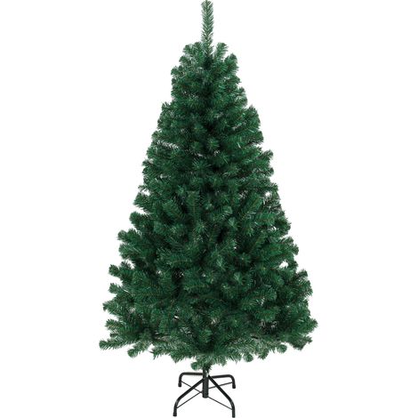 Sapin de Noël Artificiel 150 cm 420 Pointes Support Pliable en Acier