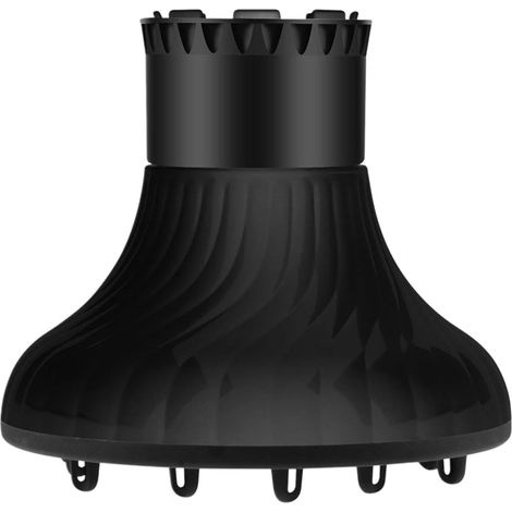 Difusor para secador de pelo Accesorio universal para secador de pelo Difusor de pelo, accesorio ajustable premium negro