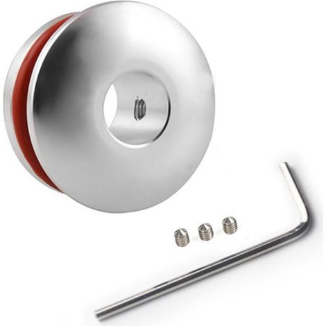 Car modification parts: gear shift lever limiter, gear shift head fixing base, gear shift head clip (one piece) - silver (1/4)