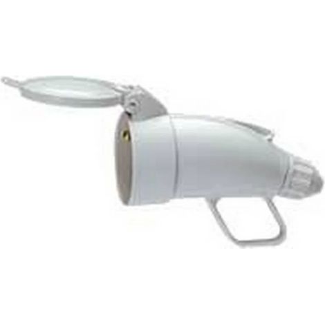 Legrand 050231 - Prolongateur PLEXO - 2P+T - 16 A - PLAST - SERRE-CBLE à VISSER - GRIS