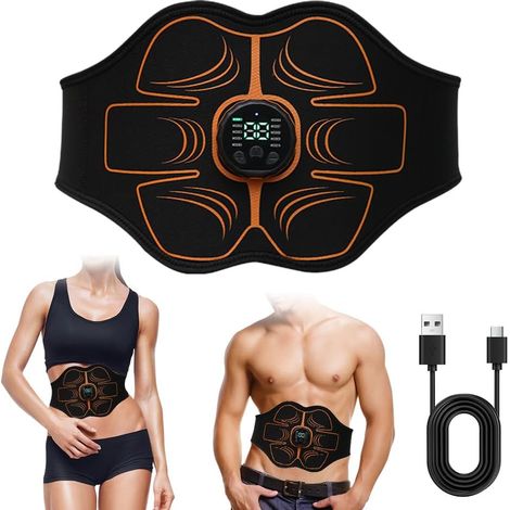 Cinturón de fitness, estimulador muscular abdominal de cuerpo completo y entrenador de cadera, cinturón tonificador electrónico, dispositivo de fitness doméstico para abdominales (1/5)