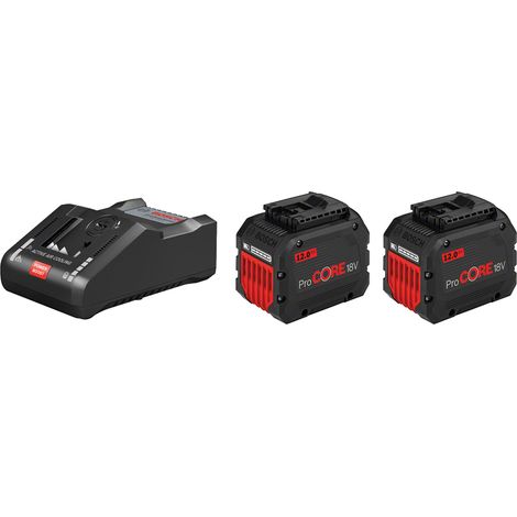 Bosch Professional – Kit 18V Procore avec 2 batteries 12.0Ah – Chargeur GAL 1880 CV Pro – Technologie COOLPACK 2.0 – 1600A016GY (1/10)