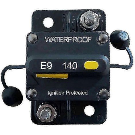 Disjoncteur haute intensité Iztoss 12V-48V 30-250A avec réarmement manuel, goujon 3/8, compatible avec les applications marines, solaires, les véhicules de loisirs, etc., modèle F433