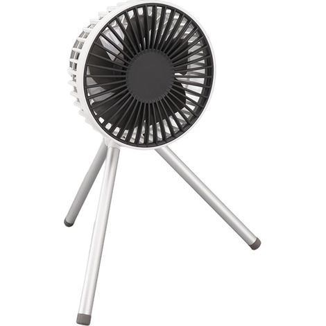 Ventilateur de camping intelligent à 3 vitesses, rechargeable par USB, petit ventilateur avec trépied pour pique-nique en plein air (1/5)