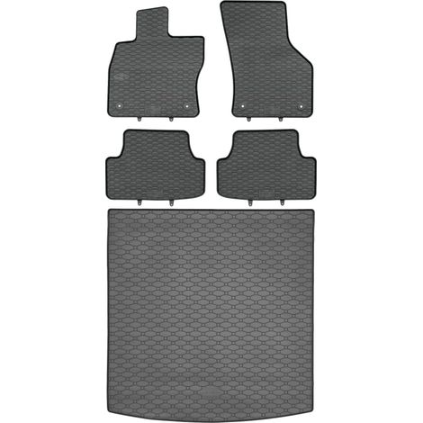 Tapis de coffre RIGUM 437041 + tapis GEYER 810/4C - VW Golf VII Kombi Variant 09.2013-06.2020 (partie supérieure du coffre) repose-pieds AV2 avant - INSTALLÉS (1/5)