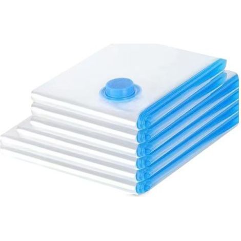 6 sacs sous vide - 2 XL (100 x 80 cm) + 2 L (80 x 60 cm), 2 S (60 x 40 cm) - sacs sous vide - sacs de compression sous vide - sacs de rangement-AquaForge (1/5)