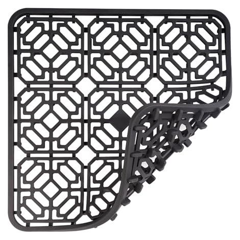 Tapis Evier Cuisine en Silicone 30x30 cm, Tapis D'évier Protection Protege Evier pour Plan de Travail de Cuisine, Résistant à la Cha (1/4)