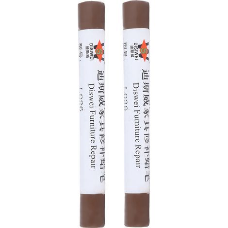 2 pièces Crayon de Réparation pour Parquet et Meubles, Rénovation Bois et Composite, Vert Olive Clair (1/5)