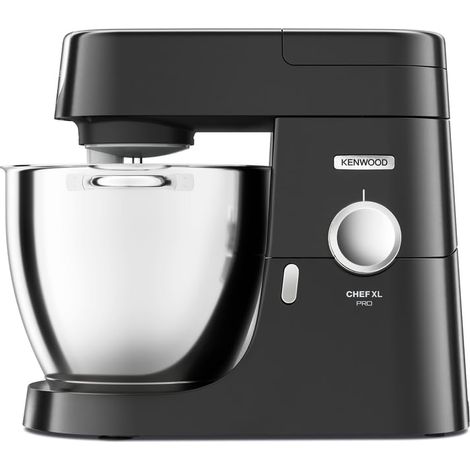 Chef XL Pro - Robot Pâtissier avec Bol XL en Acier Inoxydable, Pétrin pour Pain et Pizza, Batteur K, Fouet Ballon, Noir (KVL87.003BK) (1/5)