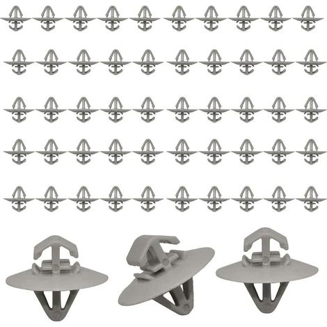 Packung mit 50 robusten Kunststoff-Ersatzclips für die Seitenverkleidung der Türverkleidungen von Vauxhall Vivaro, Renault, Nissan, Opel und Iveco (1/5)