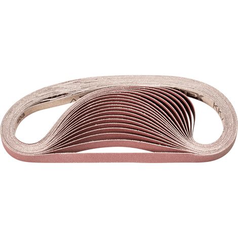 PFERD TOOLS Korund Schleifband BA 12x520mm A180 für universelle Anwendung mit Bandschleifer (100) 100 Stk