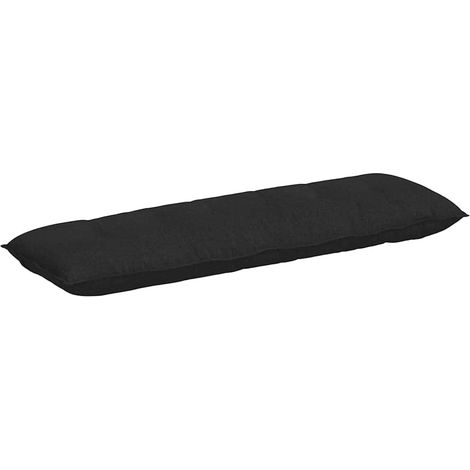 Coussin de Dos Noir 160 x 19 x 50 cm tissu (1/5)