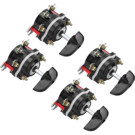 4 Stück Universal-Drehschalter mit umgekehrter Drehrichtung HZ10D-10/3 220-380 V 10 A (1/5)