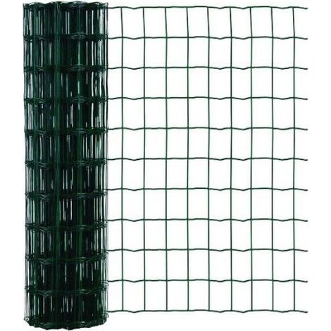 Grillage Soudé - PVC Revêtu - 120 cm x 10 m - Maille 75x100 mm - Fil Galvanisé 1,7 mm - Fil PVC 2,1 mm