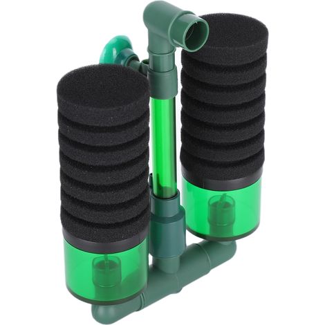 Filtre à mousse submersible biochimique à double éponge pour aquarium (QS100A S avec récipient) (1/5)