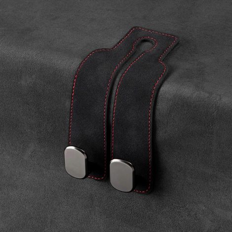 2-in-1 Universal-Autositz-Kopfhaken, Doppelclips für Handtasche, Rucksack und Hängeaufbewahrung, Rückenlehnen-Organizer-Zubehör (1/5)