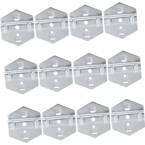 Lot de 12 Crochets Acier 50 mm pour Panneau Perforé, Antirouille, Charge Lourde, Rangement Outils Atelier (1/5)