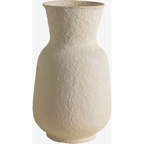 SKLUM Dekorativer Vase aus Pappmaché Sousel Weiss (1/5)