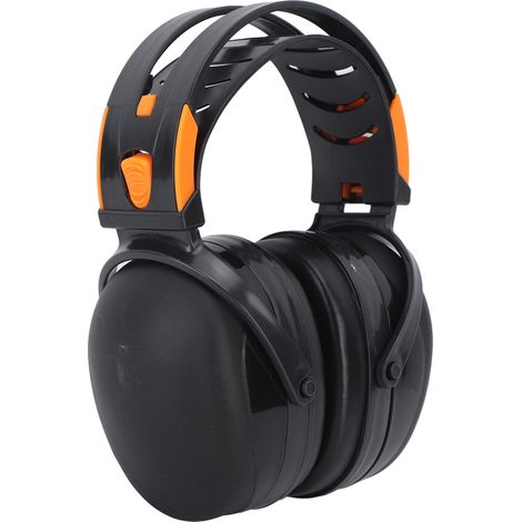 Casque antibruit pliable léger protection auditive anti-bruit sécurité sur la tête pour jardin tir tonte noir (1/5)