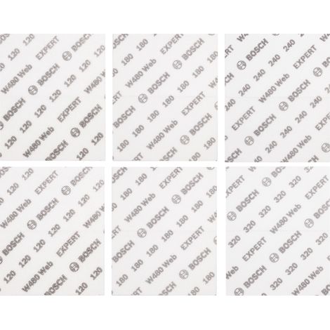 Papel de lija Bosch w480 web impermeable resistente 115x140 mm (1/5)