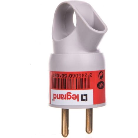 Legrand Enchufe macho eléctrico 2P+T Gris 16A IP55