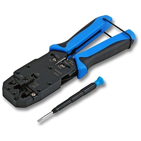 EFB ELEKTRONIK E-MUC410 CRIMPING TOOL BLACK, BLUE CABLE CRIMPER - CABLE CRIMPERS