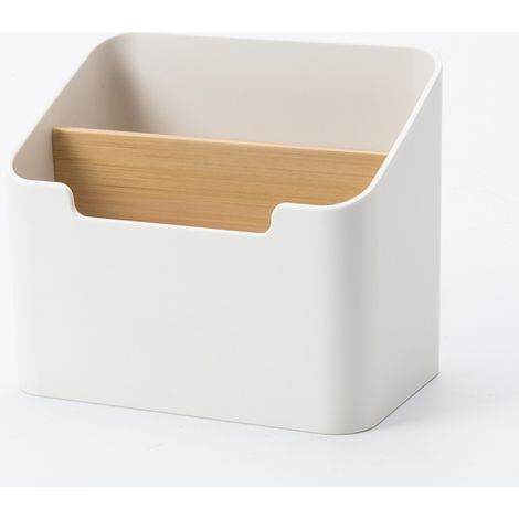 Boîte De Rangement, Organisateur De Bureau Amovible, Support De Télécommande De Bureau Porte-stylo En Plastique Boîte De Rangement Fournitures De Bureau à Domicile Conteneur De Rangement (1/5)
