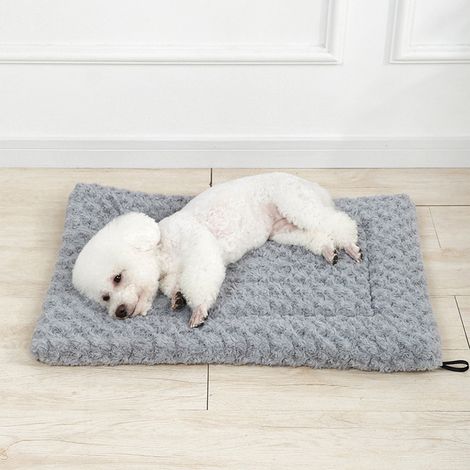 Couverture Pour Chien - Plush Doux Chaleur Hivernale - Tapis Coussin Pour Canapé Lit Sol Maison - Gris - 1 Pièce (1/5)