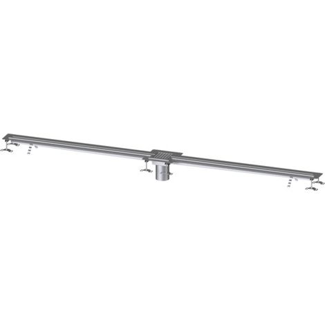 -Schlitzrinne Ferrofix Klebeflansch H: 6 mm, 17x3000 mm, mittig