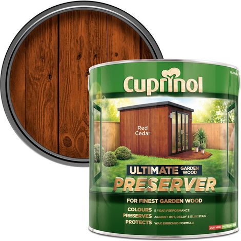 Cuprinol Ultimate Garden Wood Preserver Red Cedar 4 litre CUPGWPRERC4L