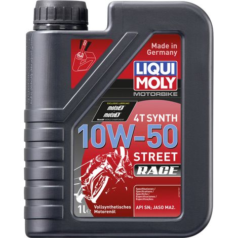 Liqui Moly 4-Takt Motoröl 4T Synth 10W-50 Street Race 1 L Motoröl