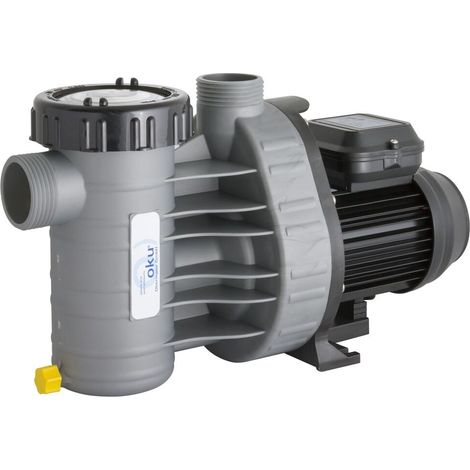 Wago – Pompe de piscine auto-amorçante 8 m³/h – Débit max 8 m³/h – Résistante à la corrosion – Pour piscines hors-sol et étangs