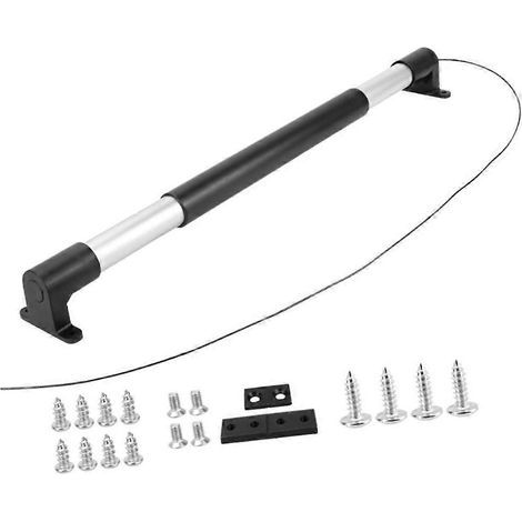 Kit de fermeture de porte moustiquaire pour VR. poignée en aluminium. tension réglable. pour la protection du verrou de porte de remorque. argent et noir. (1/5)