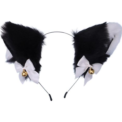 Bandeau oreilles de chat en peluche cosplay pour fille, accessoire costume mignon fourrure (1/5)