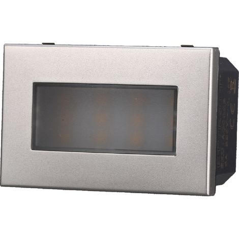 ETTROIT AG0323 Lampe de balisage LED 3P 220V Gris 3000K Compatible avec Bticino Axolute