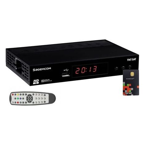 Décodeur Satellite HD - SAGEMCOM - ASTRA N°1 - TNT gratuite - Carte TNTSAT V6 - Contrôle parental (1/3)
