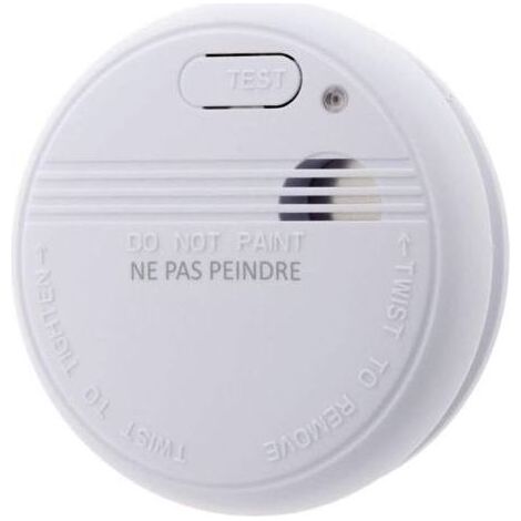 Détecteur de fumée alarme incendie certifié NF norme EN 14604, alerte sonore puissante, installation sans fil, blanc, pour maison et appartement (1/5)