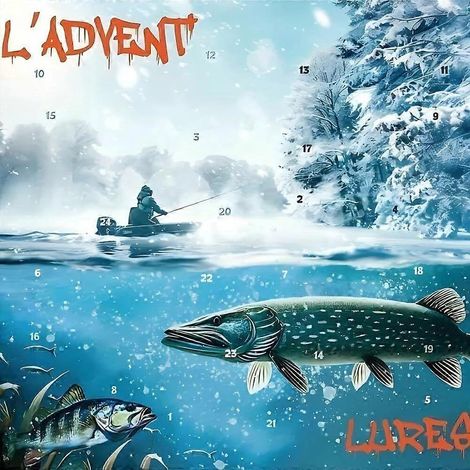 LADVENTLURES 2024, Calendrier de l'Avent de pêche, Cadeaux de Noël sur le thème de la pêche (1/4)