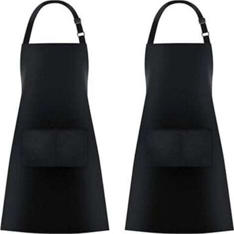 [NON UTILIZZATO] Set di 2 grembiuli da cucina con 2 tasche, per uomo e donna.