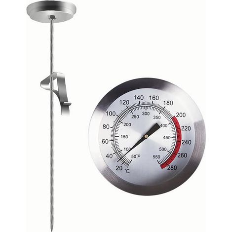 Küchenthermometer, Fleischthermometer, Direktanzeige, Lebensmittelthermometer, Ofenthermometer, Profi-Thermometer, HD-Display, Grillthermometer (1/5)