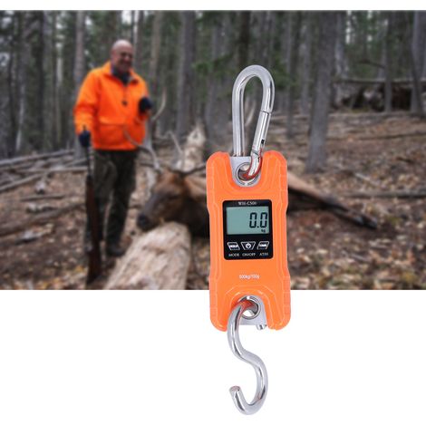 Tragbare elektronische Waage für die Jagd, Mini-Hebewaage, Mini-Hakenwaage 500 kg gelb (1/5)