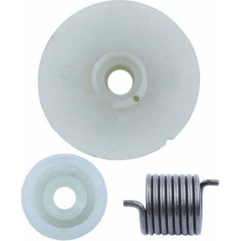 Ressort moyeu lanceur - - Husqvarna 137/142/235/236/240 - Kit poulie+moyeu+ressort - Démarrage fiable (1/4)