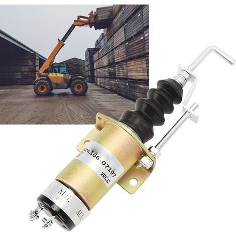 Électrovanne de coupure de carburant DC12V, électrovanne de coupure d'allumage 366-07197/SA-3405T/1502-12C7U2B2S, adaptée aux moteurs Lister Peter. (1/5)