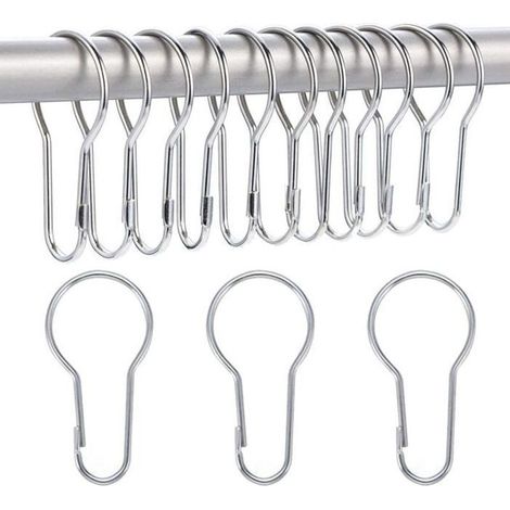 - 14 Pack Anneaux de Rideau de Douche Crochets Suspendus pour Tri et Organisation (1/5)