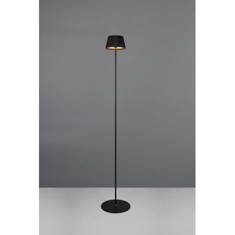 Lampadaire extérieur sans fil noir LED 2W SUAREZ RL (1/3)