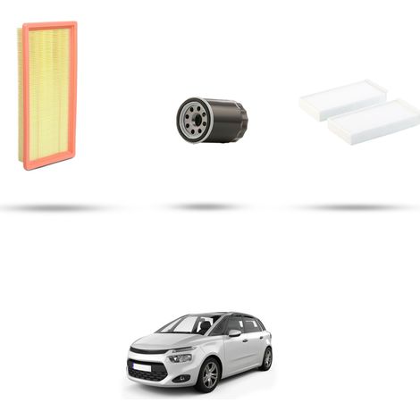 Kit tagliando 3 filtri compatibile con Citroen C4 Picasso II 1.2 Puretech 96kw dal 2015 (1/5)