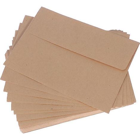 60 Stück Kraftpapier-Umschläge